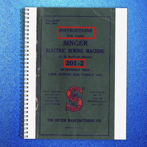 Singer 201 electric sewing - electric,